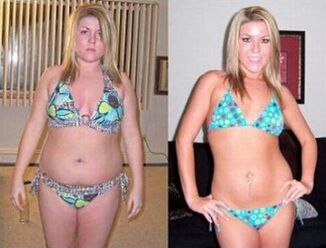 Πριν και μετά την απώλεια 6 κιλών με τη δίαιτα με καρπούζι